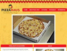 Tablet Screenshot of pizzahauspizza.com